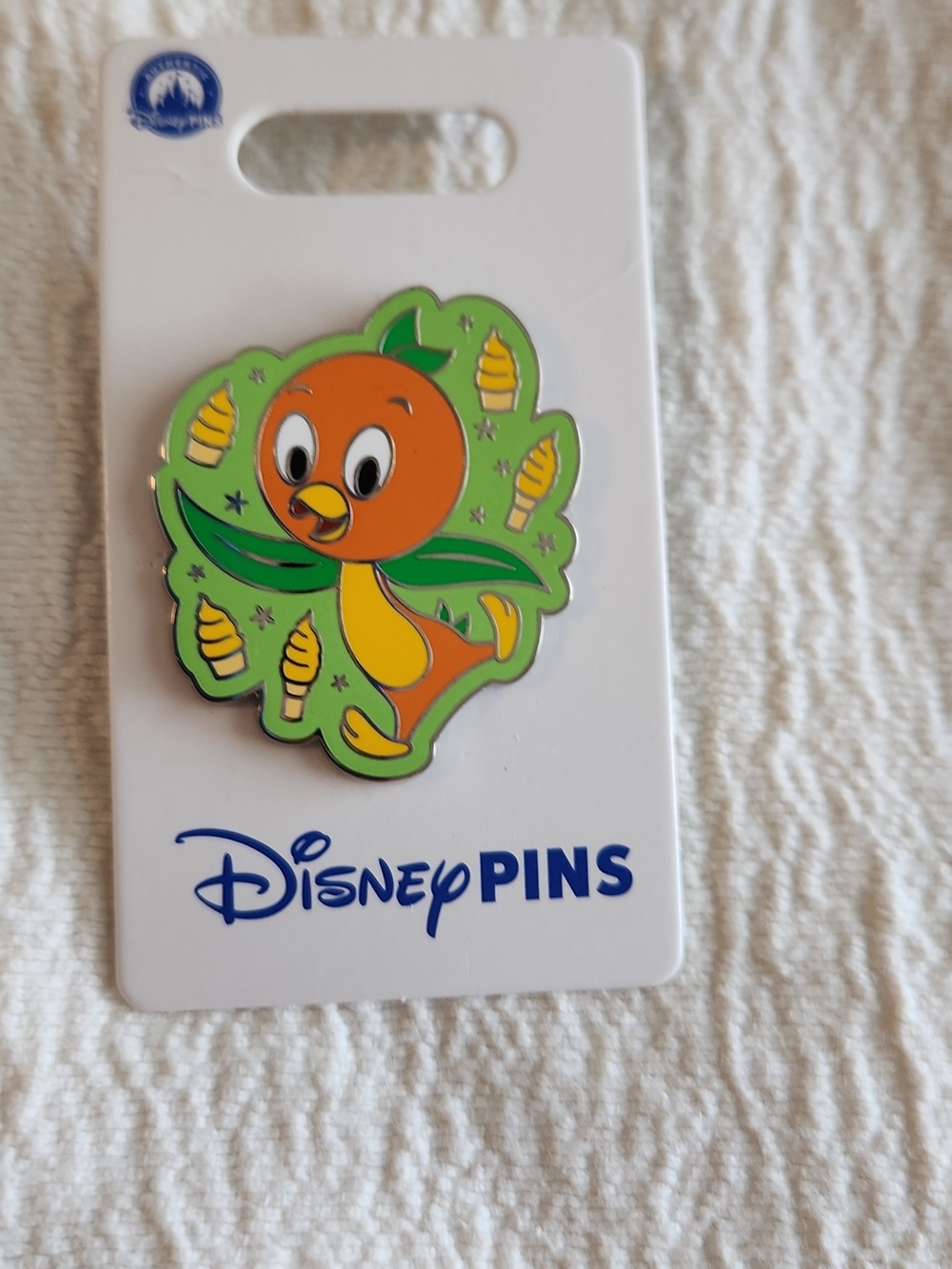Disney Orange Bird Enamel Pin - Orange, Green, Yellow